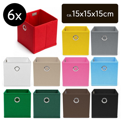 6er set faltbox 15x15x15 - set,