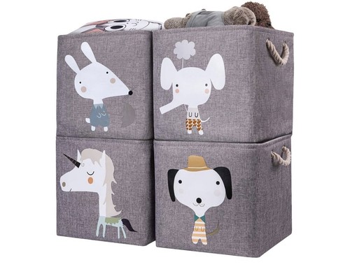 Körbe boxen kinderzimmer grau - körbe,