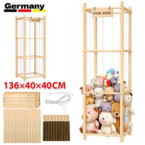 Plüschtier box aus - aus, holz